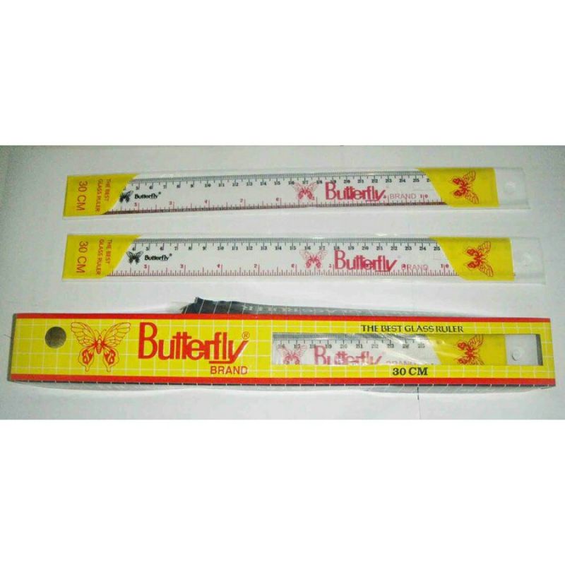 

Penggaris Butterfly 30cm Ecer Satuan