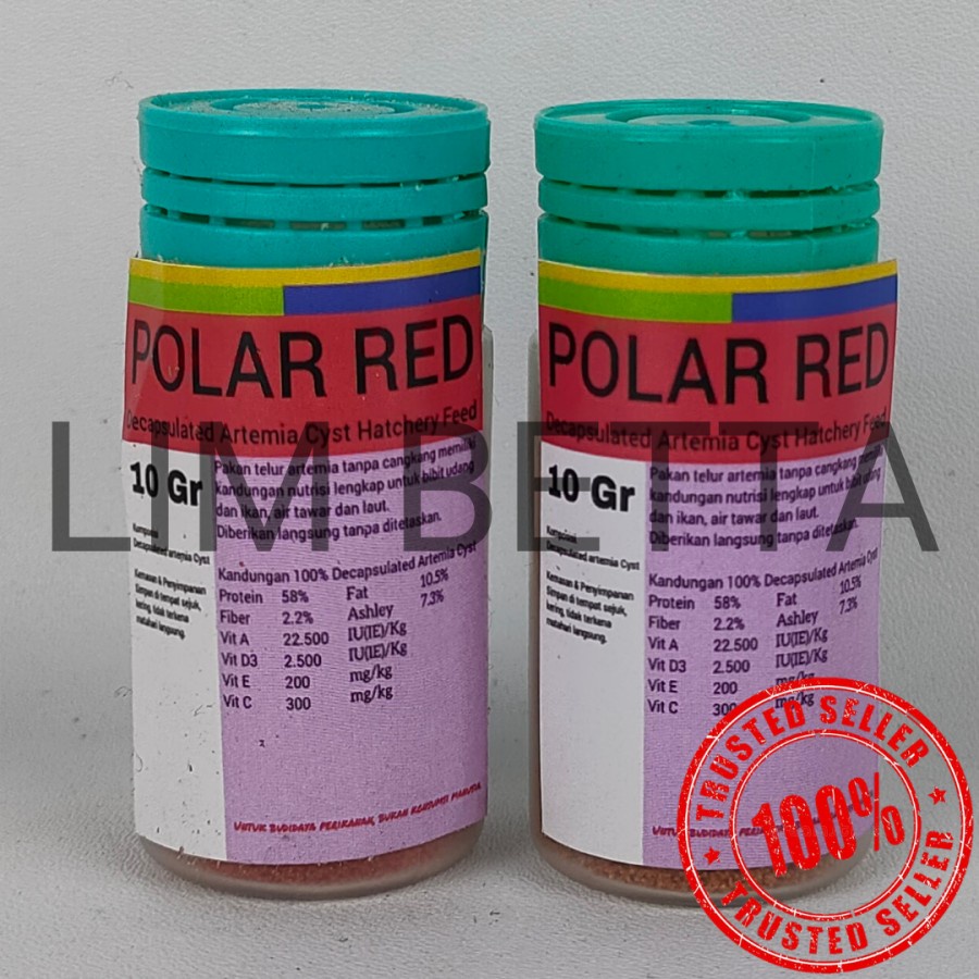 Polar Red 10 Gr / Artemia Shell Free Polar Red