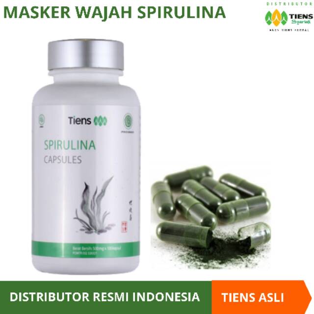Masker Wajah Spirulina / Eceran Spirulina / Tiens Asli