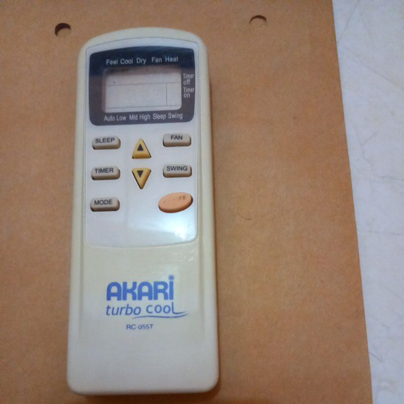 Remote AC AKARI Turbo Cool Original . RC - 055T .