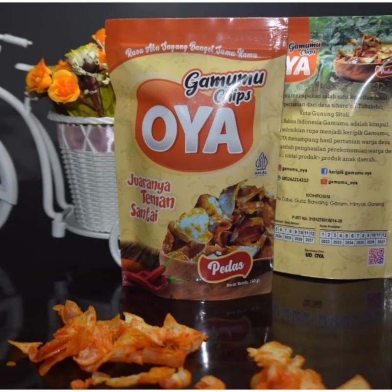 

Kripik Gamumu OYA Pedas 150 gr
