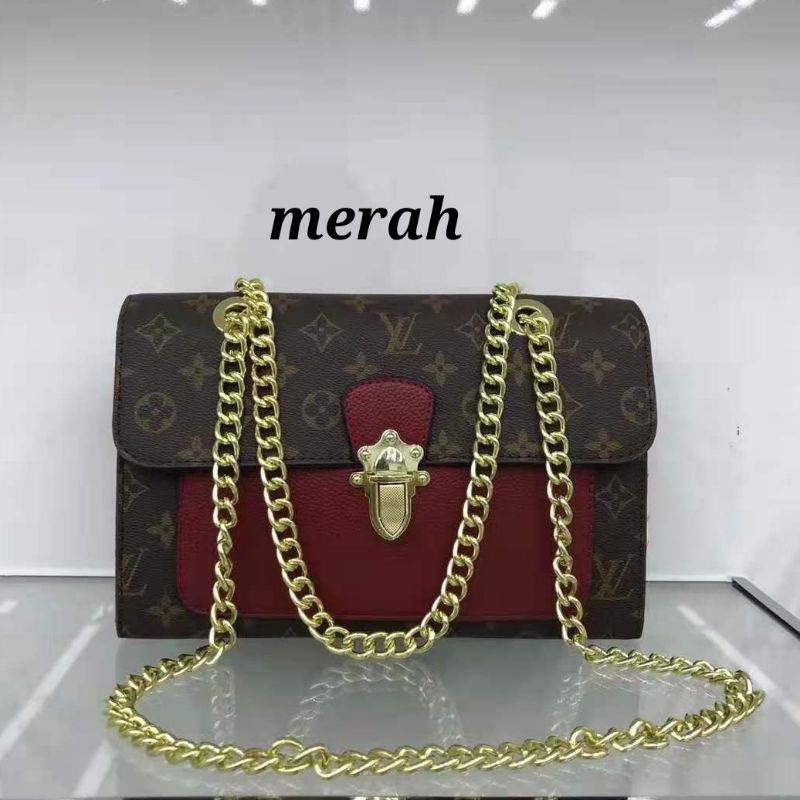 Tas lv victorine / tas selempang lv import / tas lv wanita uk 26x16x10