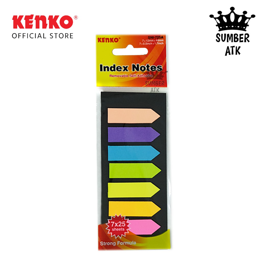 

INDEX KENKO SNI-725A STICKY NOTE / Penanda kertas - 1 PAD