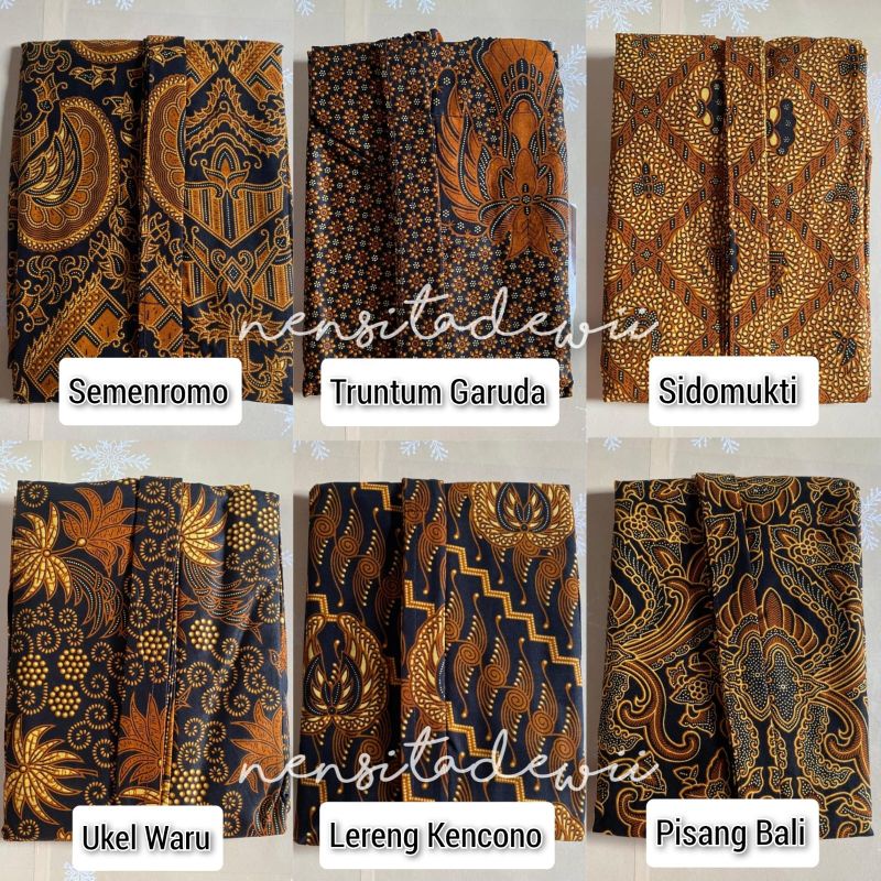 [1 Set] Baju Adat Jawa - Solo / Nuansa Gold, Motif Semenromo