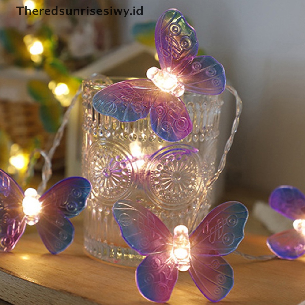 # Alat Rumah Tangga # Butterfly Lampu String LED Bentuk Kupu-Kupu Untuk Dekorasi Pernikahan / Natal