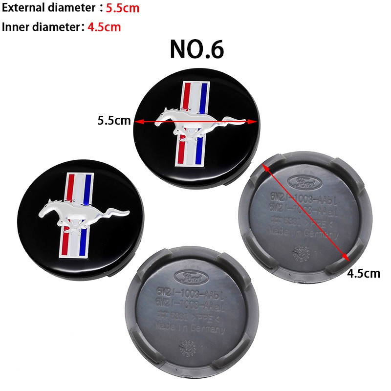 4pcs/set Cover Penutup Hub Tengah Roda Mobil Untuk Ford Focus F150 Fiesta Fusion Everest Tierra Expedition C-Max