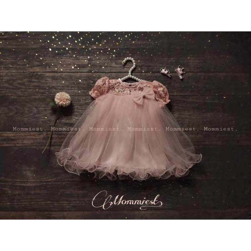 dress lili seli.kazana DRESS bayi neychan gaun pesta anak baptis