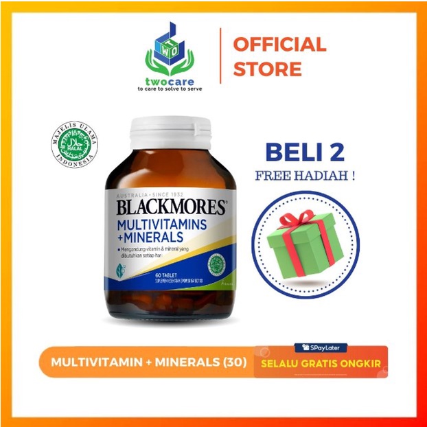 Blackmores Multivitamin + Mineral 30 tablet Suplemen Daya Tahan Tubuh Immunity BPOM Kalbe