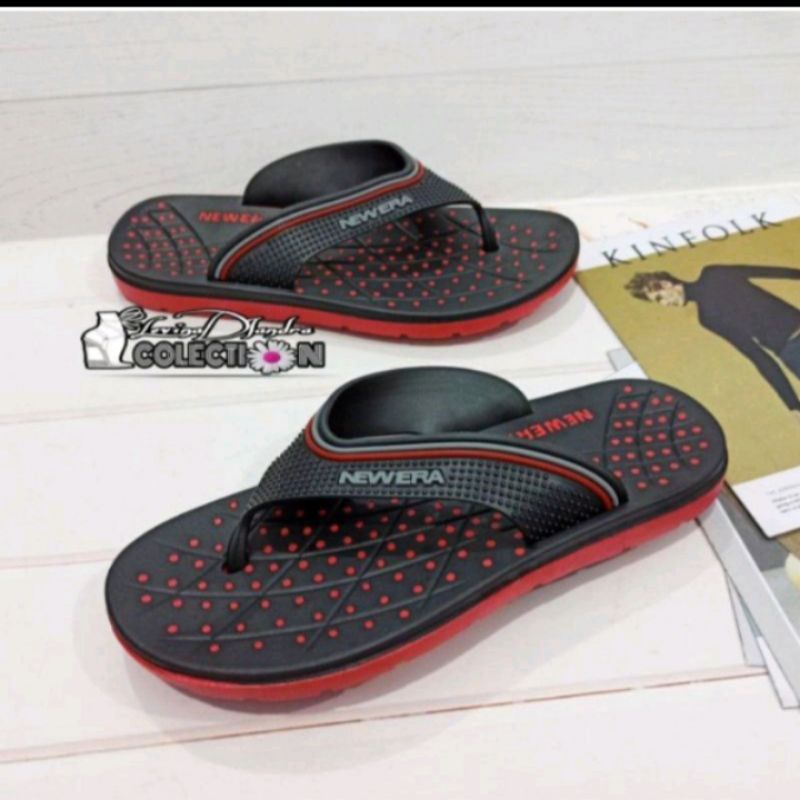 Sandal Sendal Cowok laki Pria Dewasa Jepit Japit karet Rumah Daily NEW ERA MB 6031