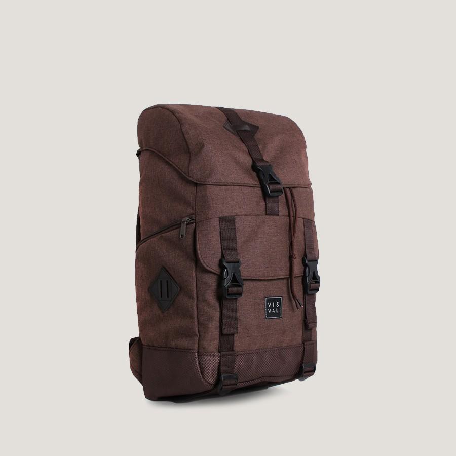 Tas Visval Metro Brown / Tas Punggung / Backpack / Tas Ransel / Tas Keren / Tas Branded Distro