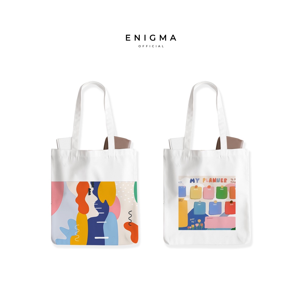 TERBARU TOTEBAG KANVAS AESTHETICS ORIGINAL ENIGMA OFFICIAL TOTEBAG WANITA TAS TOTE BAG