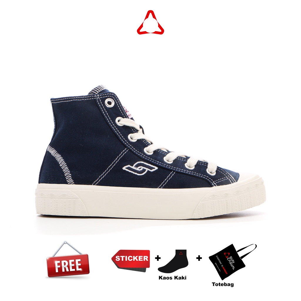 Sun Casual - Sepatu - Basic High Canvas Navy