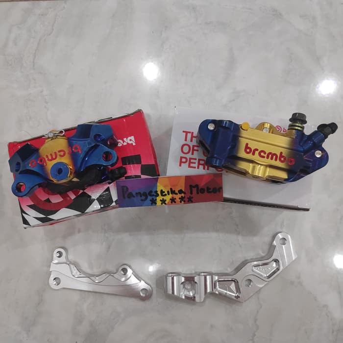 Promo KALIPER NMAX DEPAN BELAKANG BREMBO 2TONE MONOBLOCK DAN 2PISTON KALIPER Berkualitas