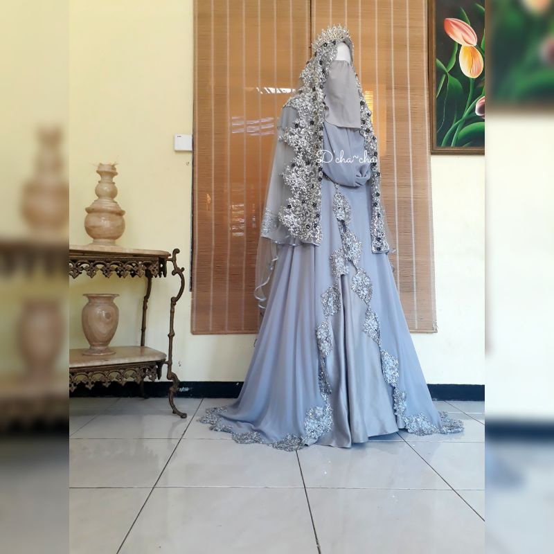 sewa gaun pengantin/ sewa wedding gown syari