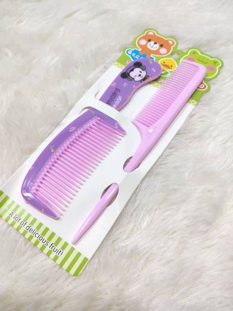 Sisir Rambut Mini isi 2 - Sisir Rambut Set Cute