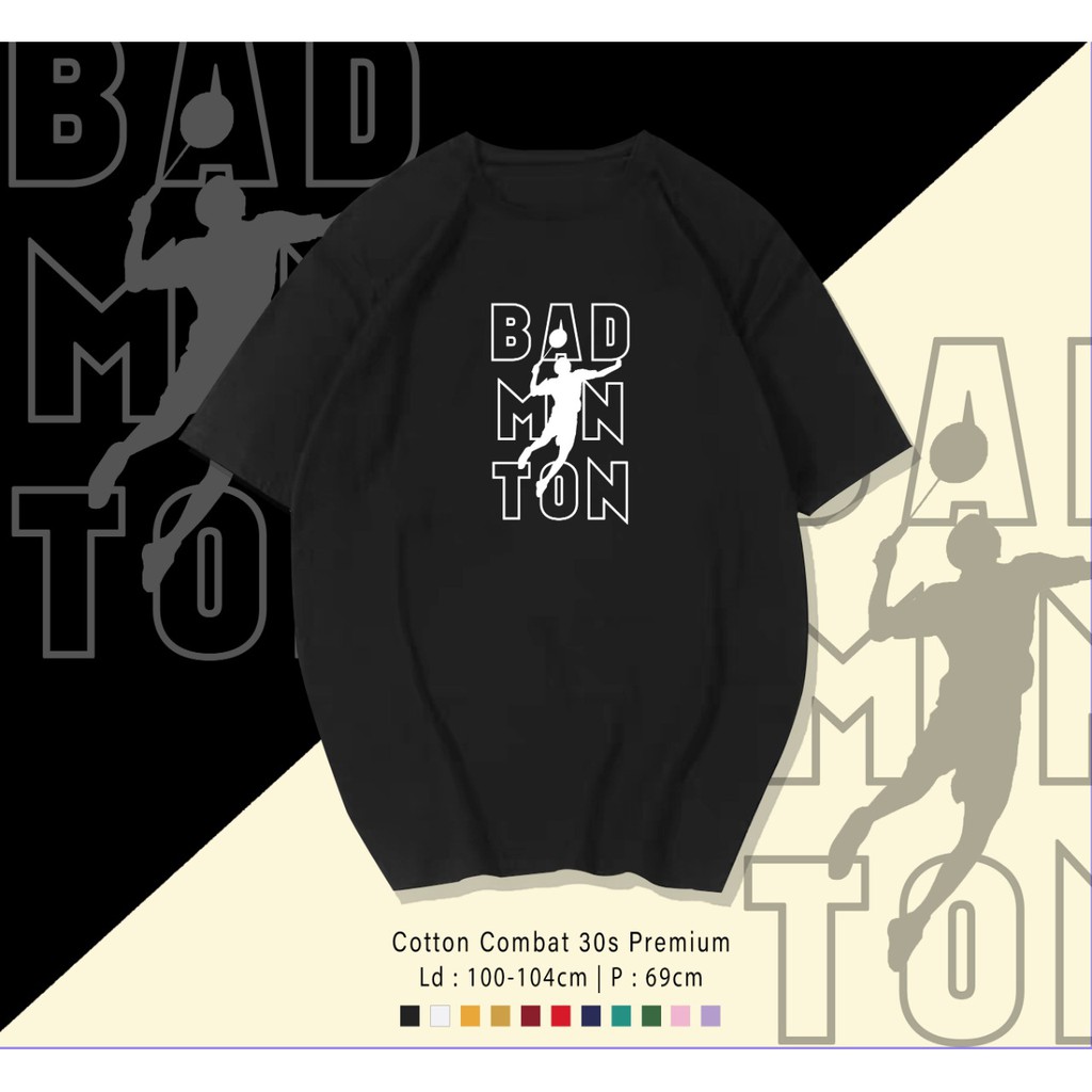 BADMINTOON SMASH ADDICT COMBED 30S PREMIUM DESIGN / TERMURAH