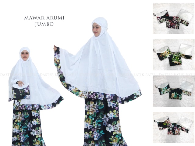 Mukena jumbo mawar arumi