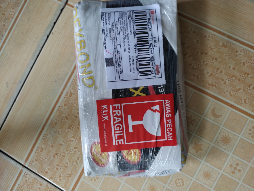 Kenmaster Palu Karet 25 Mm Gagang Kayu Kuning Nylon 2 Sisi