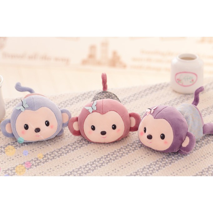 Charcoal Arang Bambu Boneka Pajangan Pastel Baby Monkey Monyet Lucu