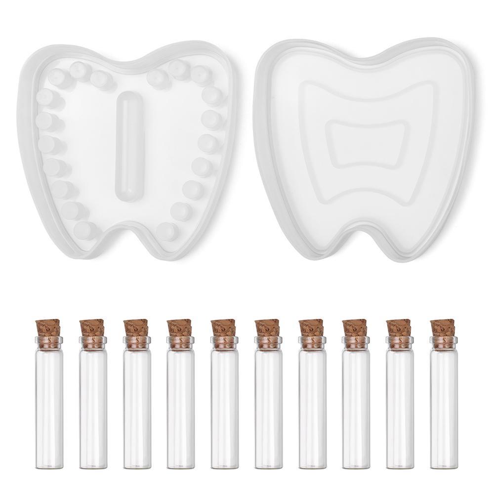 Preva Cetakan Resin Kotak Gigi Bayi Handmade Lanugo Botol Baby Tooth Milk Teeth Holder
