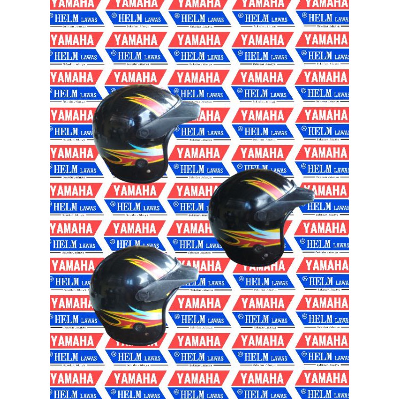 HELM YAMAHA LIDAH API LAWAS JADUL RX KING RXS ALFA F1ZR V80 V75