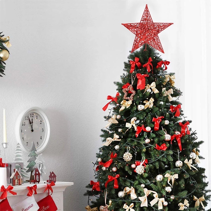 [ Christmas  Sparkle Star Tree Top Home Decoration Products Accessories ]