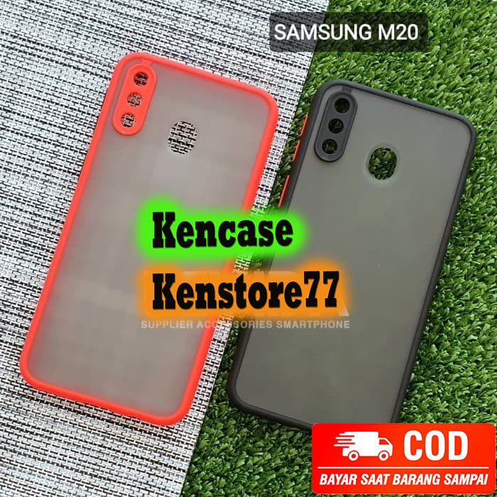 Soft Case Samsung M20 Case Colour Matte Casing Dove Transparan Hard Case