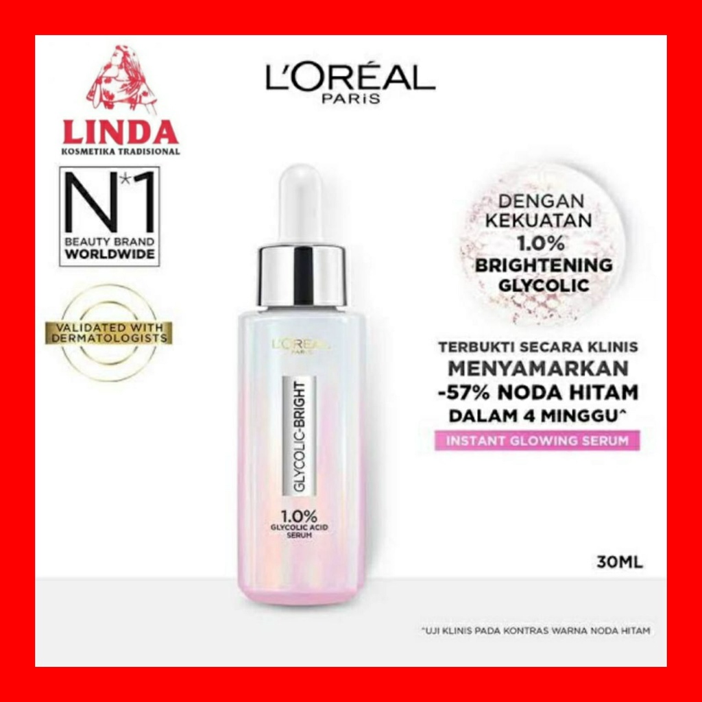 LOREAL GLYCOLIC-BRIGHT SERUM 30ML &amp; 15ML