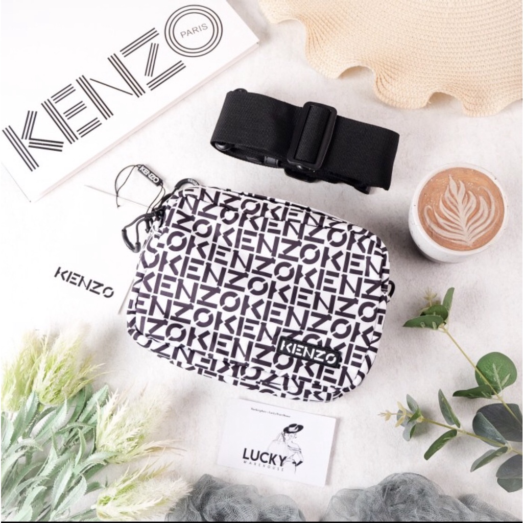 Kenzo Repeat Bag In White - ORIGINAL 100%