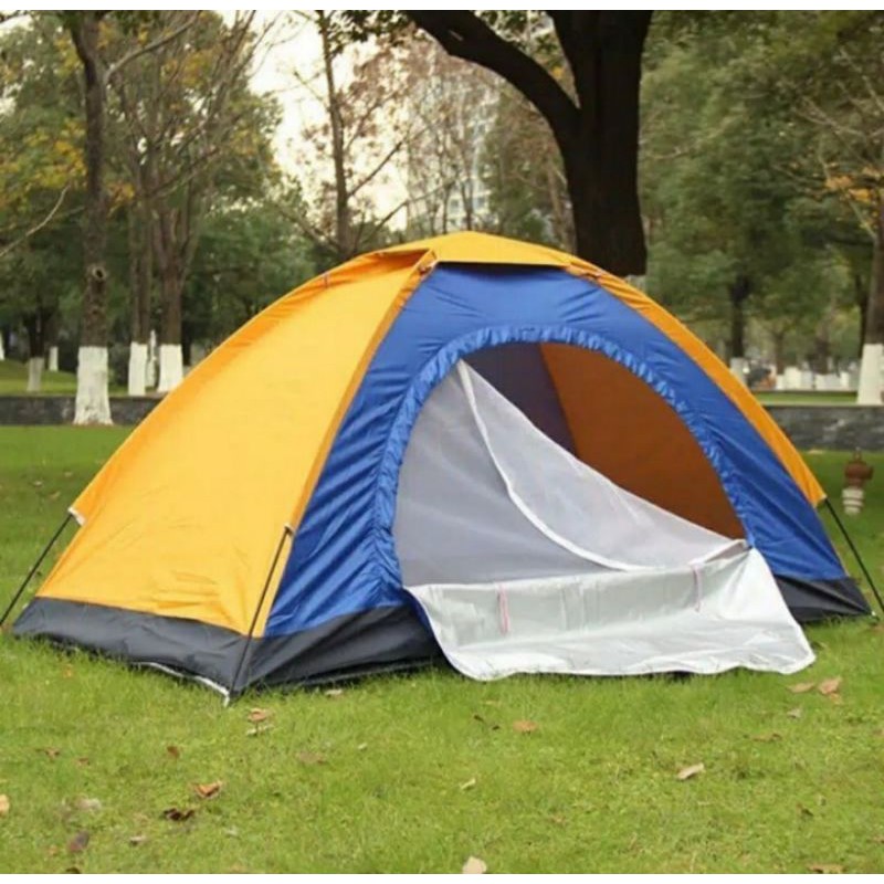 Tenda camping HYU tenda singel layer frame fiber 4P