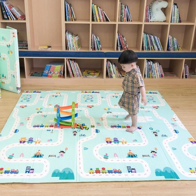 Playmat Premium Bahan XPE | 150x200cm & 180x200 | Tikar Lipat Import