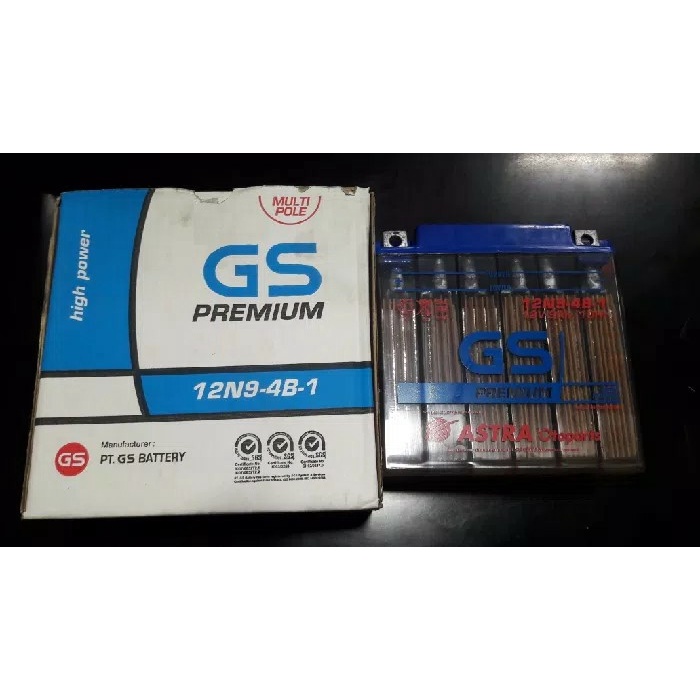 Aki gs astra 12n9 4b 1 9ampere bajai thunder dll Original