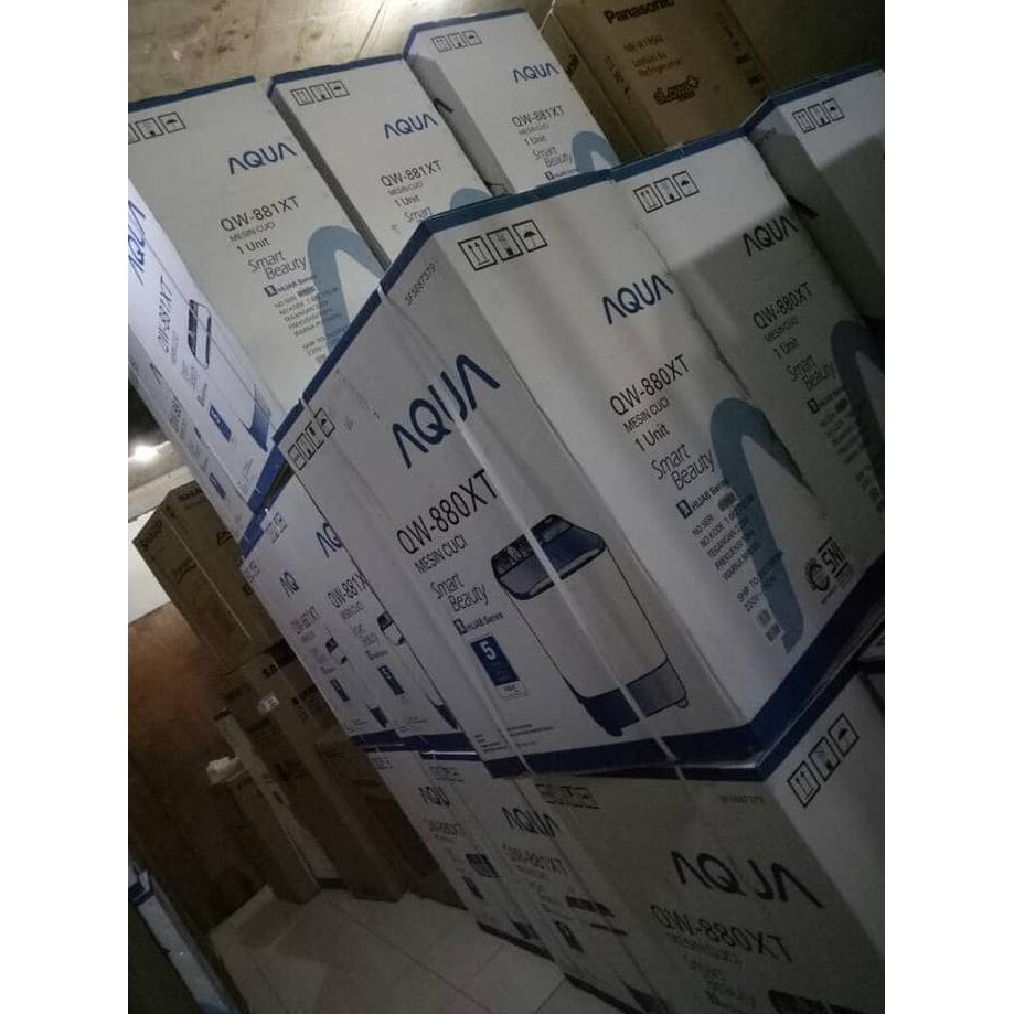 Diskon Mesin Cuci Aqua Sanyo Qw871Xt,New Model, 8Kg, Harga Dijamin Murah Terbaru