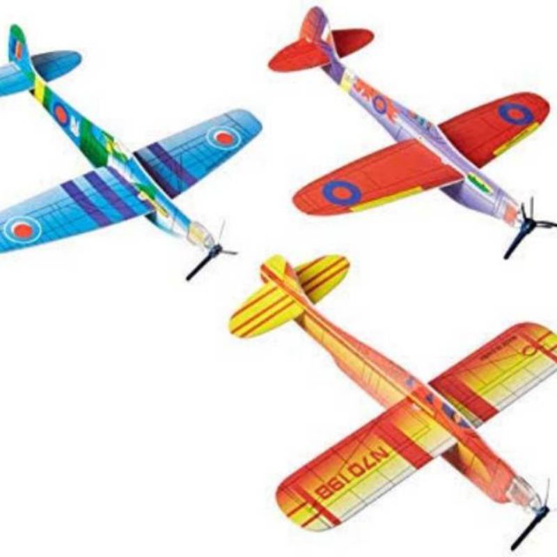 Mainan Bongkar pasang pesawat terbang gabus