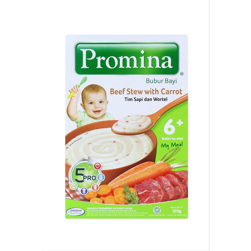 Promina Bubur bayi Instan 6 Bulan ke Atas Box 120gr | Shopee Indonesia