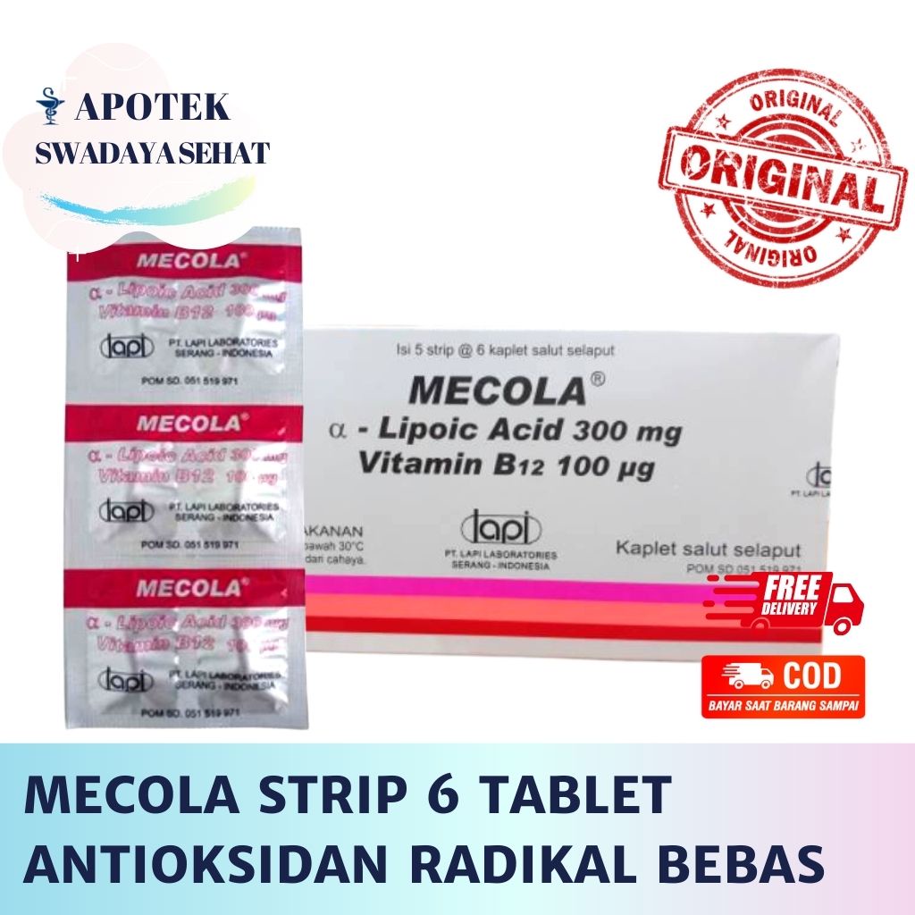 MECOLA FORTE BIASA Strip Tablet - Antioxidan Suplemen Anti Radikal Bebas Anti Oksidan Mekola