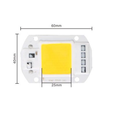 Direct 220 V LED 50W COB 220V 50 W Warm White Langsung Tanpa Driver