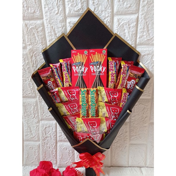 (READY STOCK) BARANG DIKIRIM HARI YG SAMA - BUCKET Snack / Snack Bauquet, sidang, wisuda, valentine,