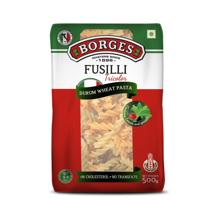 

BORGES Fusilli Pasta Italy - Durum Wheat Semolina 500gr