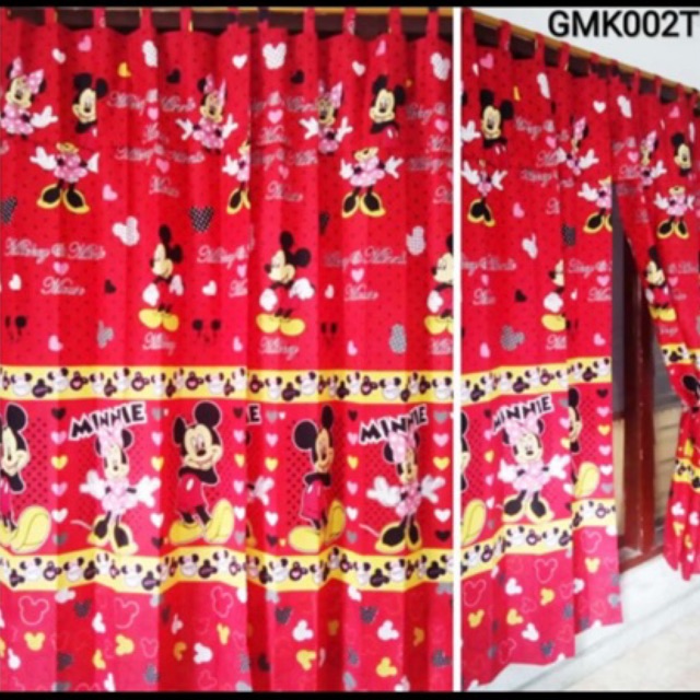 [ PINTU DAN JENDELA ] GORDEN TALI + PONI KARAKTER MICKEY POLKADOT