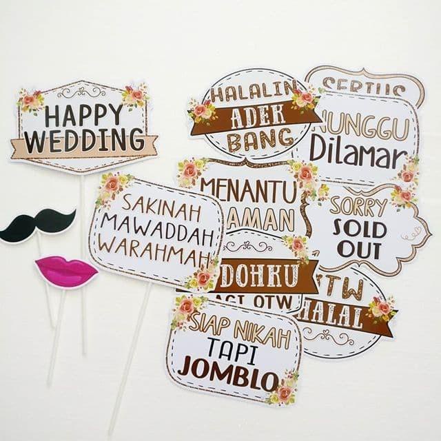 SHABBROW Fun Props PhotoBooth Perlengkapan Aksesoris Foto Photo Booth