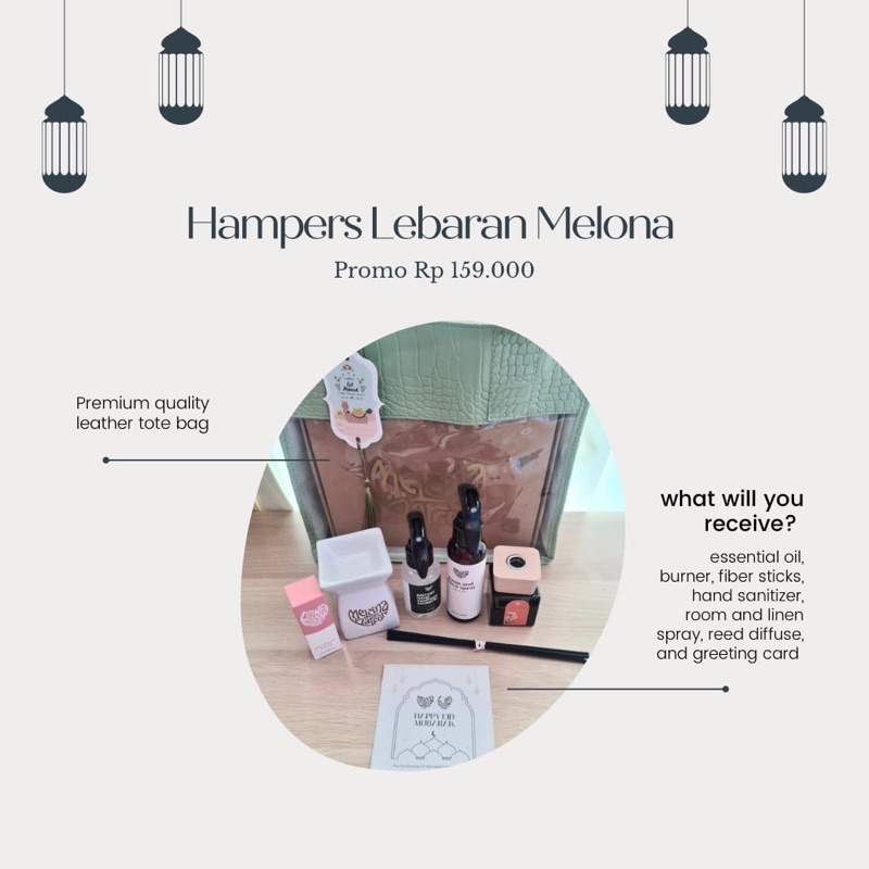 

still Promo ! Hampers Lebaran Melona with Leather Bag