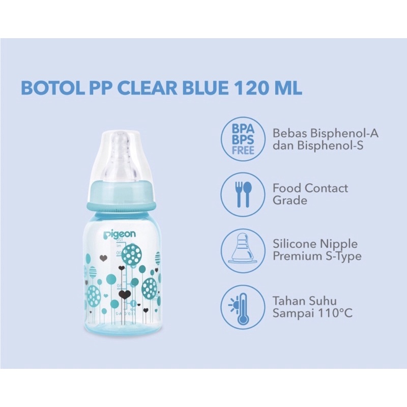 Pigeon bottle round base 120 ml