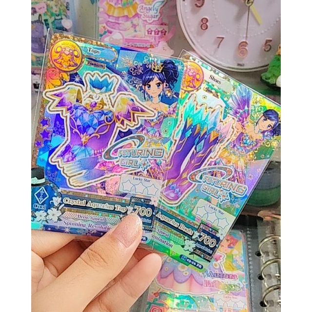 Aikatsu card crystal aquarius satuan |kartu Aikatsu|aikatsu premium|aikatsu aoi