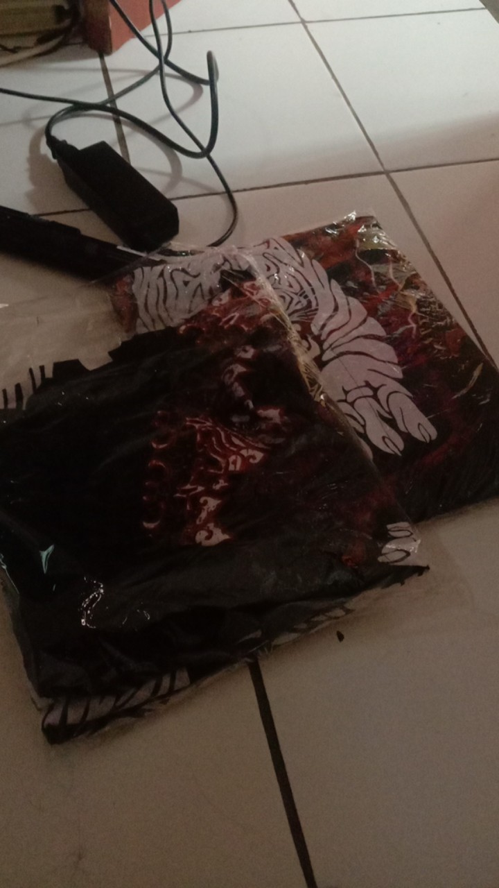 Setelan Clana Sarung Dan Baju Koko Batik Solo Motip Macan Putih Lengan Panjang,pendek