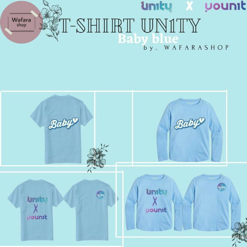 T-shirt BABY and UN1TY X YOUN1T LENGAN PENDEK