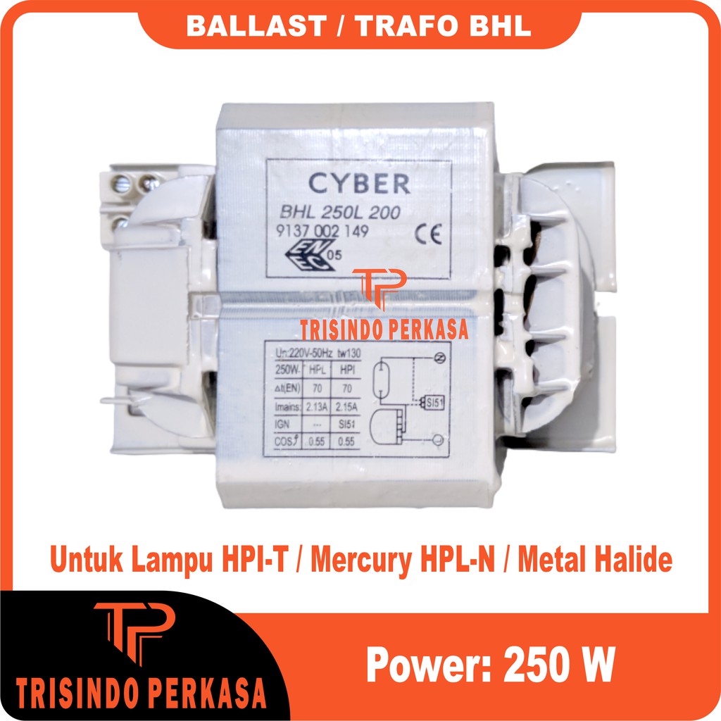 Ballast / Trafo BHL HPIT 250L 250W 250 watt