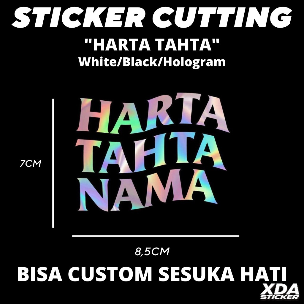 

STIKER/STICKER CUTTING HARTA TAHTA (Bisa Custom)