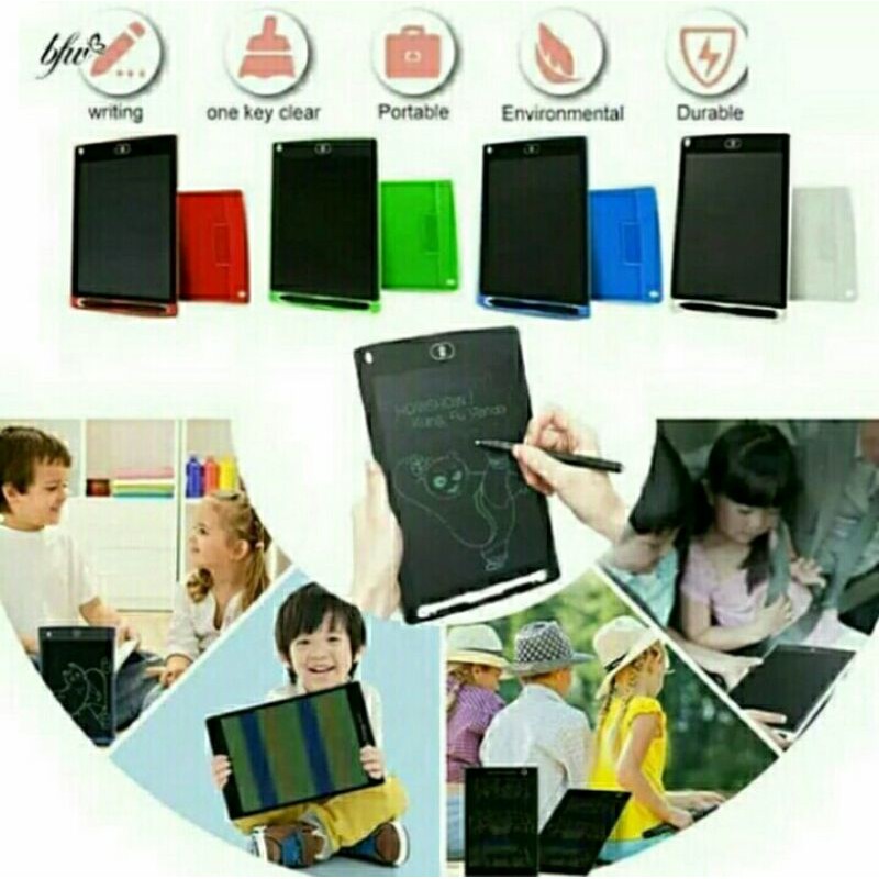 LCD writing tablet 8,5inch papan tulis digital papan tulis hapus instant