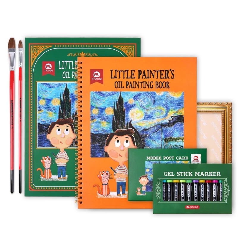 

PROMO MOBEE LITTLE PAINTERS OIL PAINTING BOX FAMOUS ARTIST DRAWING SET
